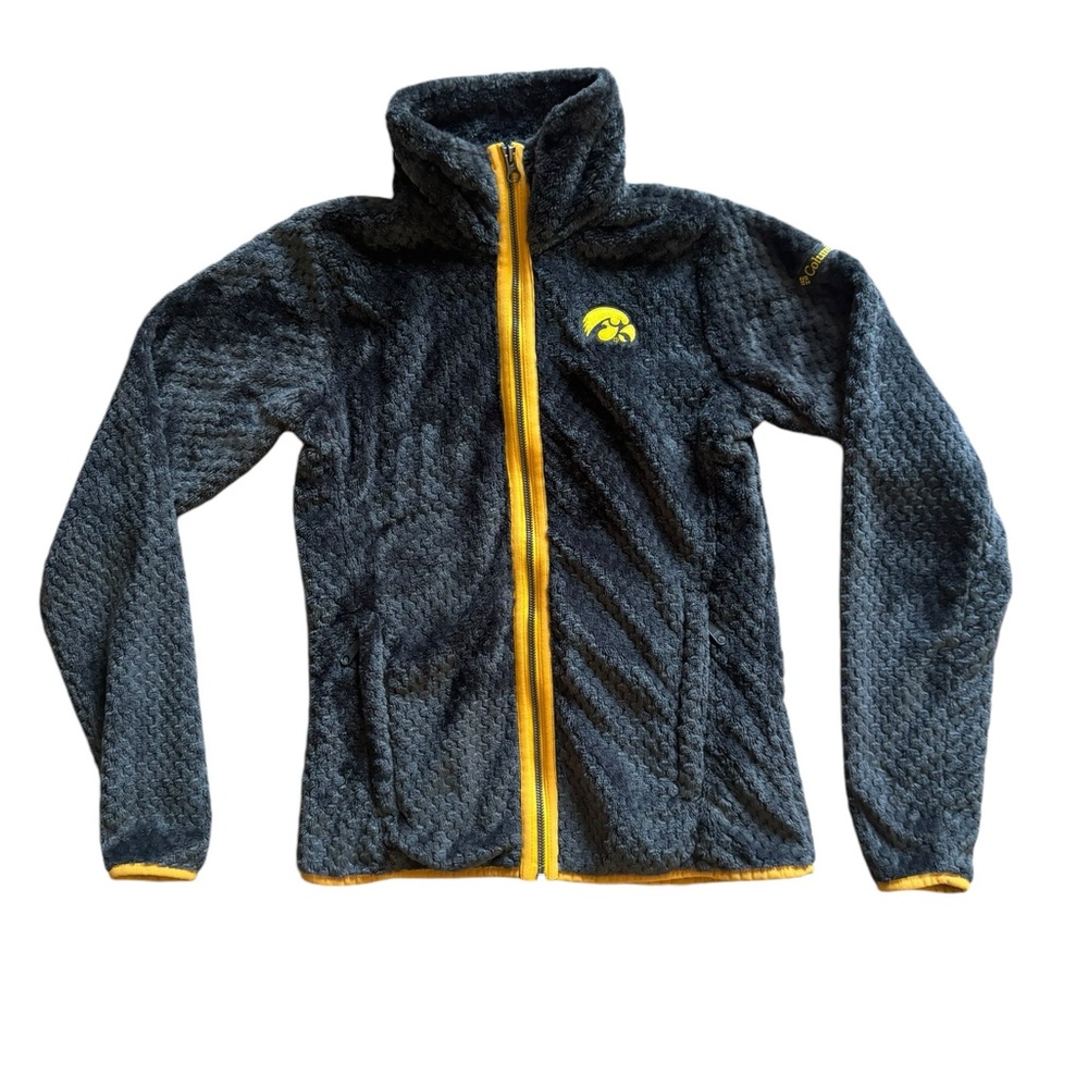 Columbia Iowa Hawkeyes full zip up fleece jacket size XS